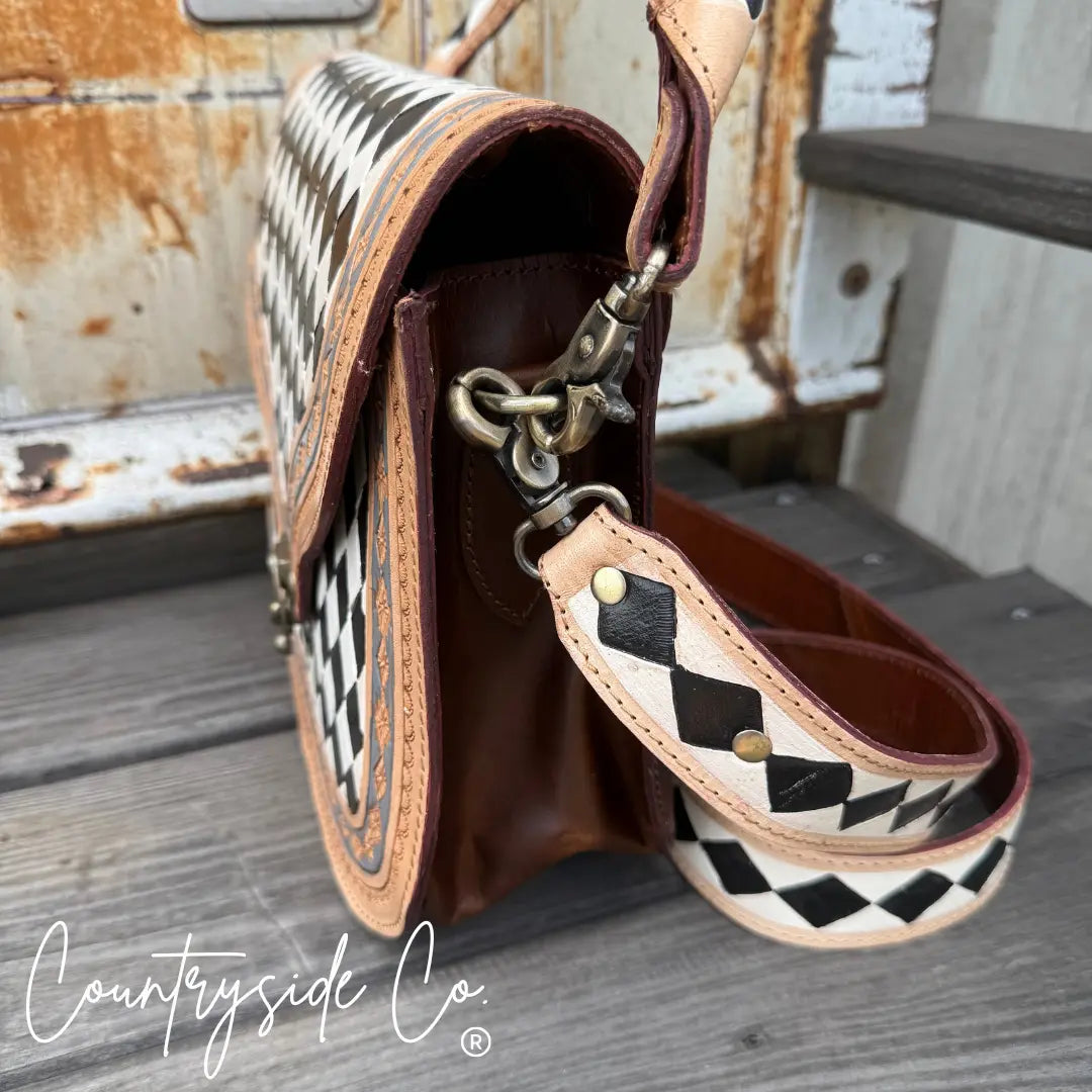 Zadie Tooled Leather Concealed Carry Handbag Countryside Co.
