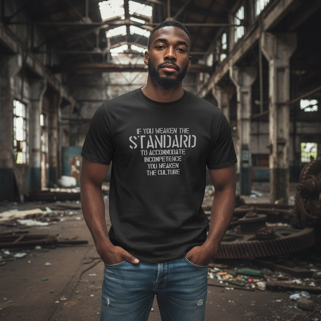 bold quote graphic t-shirt weaken the standard design black shirt motivational quote tee
