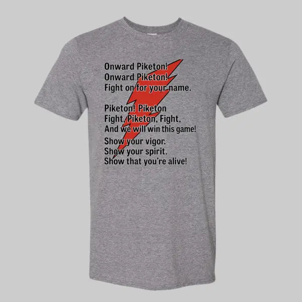 Piketon Redstreaks Fight Song T-Shirt Handmadeohio