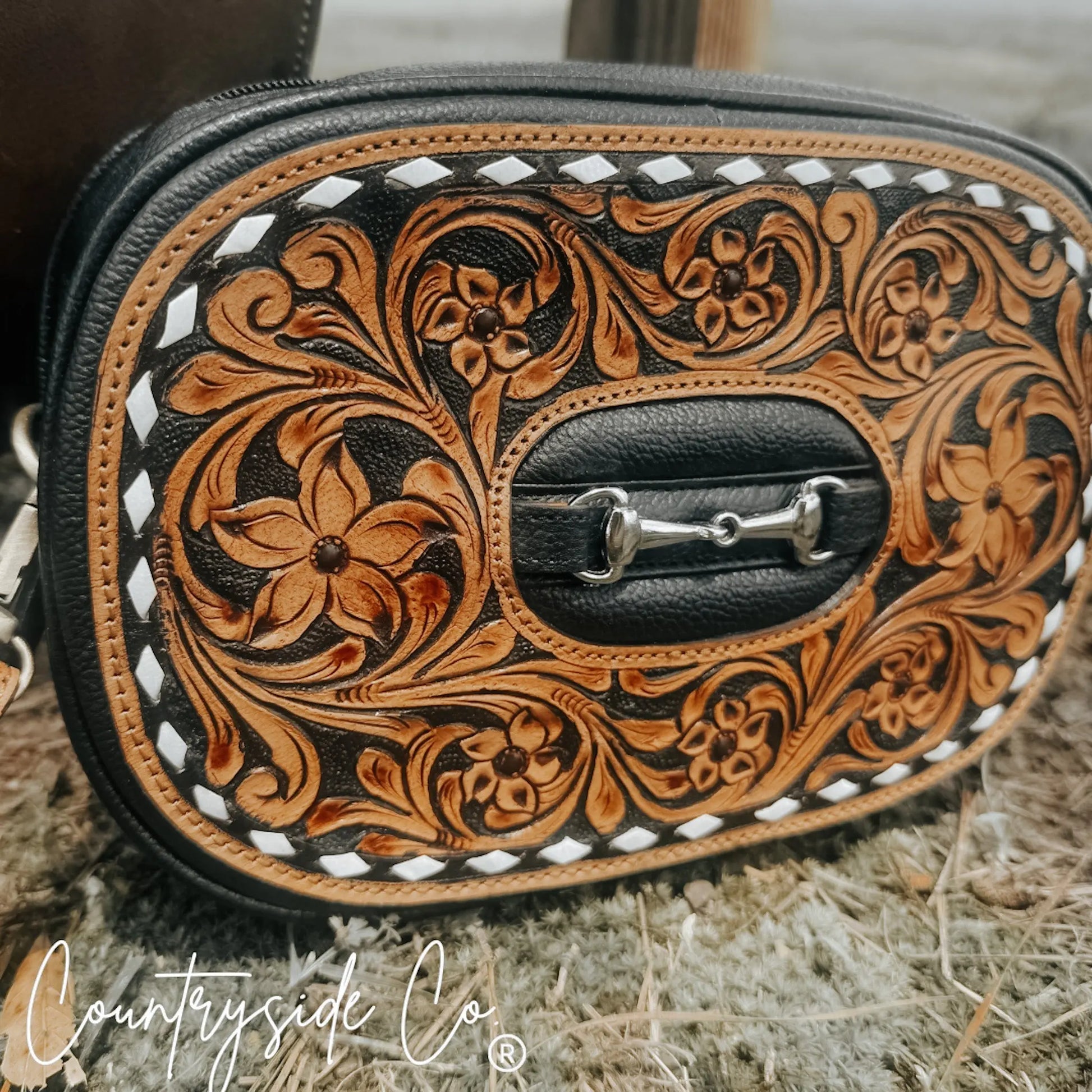 Bridle Belle Tooled Leather Handbag Countryside Co.