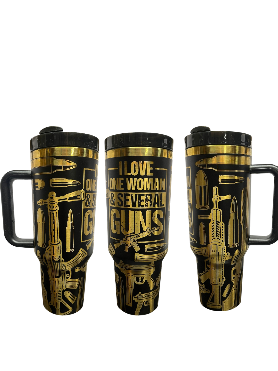 I Love One Woman & Several Guns – 40oz Laser Engraved Tumbler