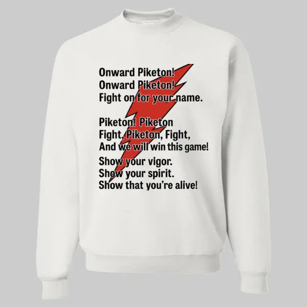 Piketon Redstreaks Fight Song Crewneck Handmadeohio