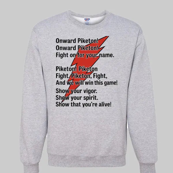 Piketon Redstreaks Fight Song Crewneck Handmadeohio