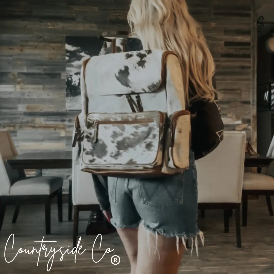 Boulder Cowhide Conceal Carry Backpack Countryside Co.