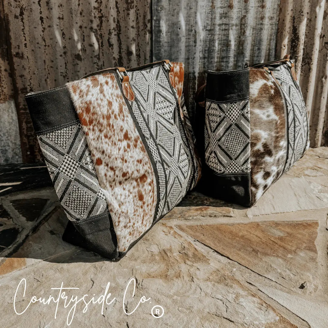 Charlene Cowhide Weekender Bag Countryside Co.