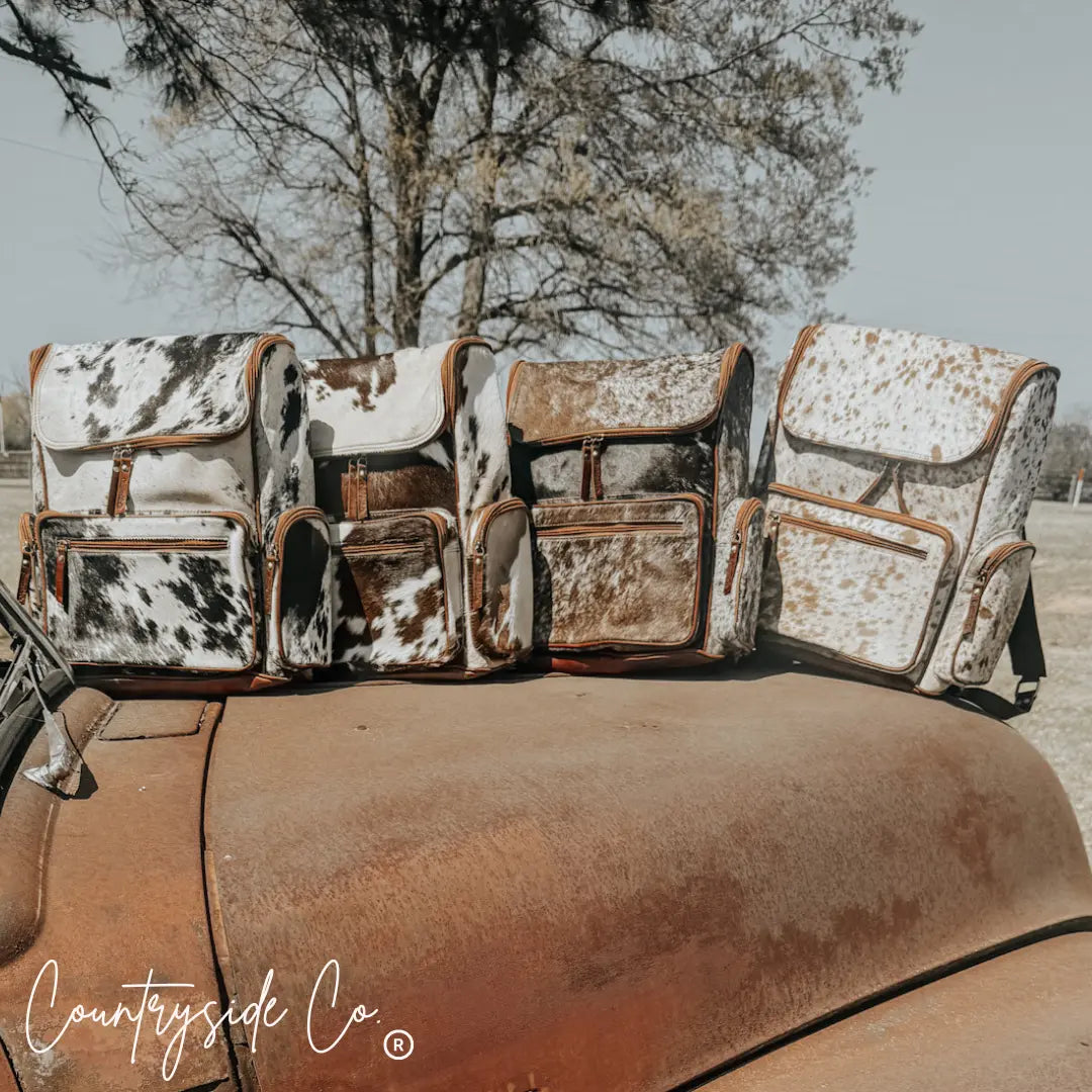 Boulder Cowhide Conceal Carry Backpack Countryside Co.