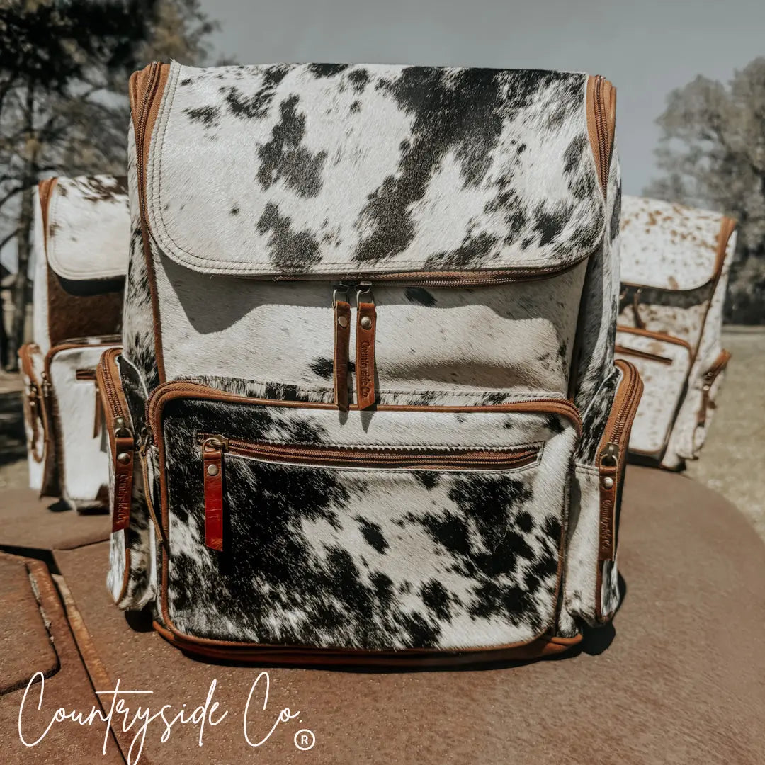 Boulder Cowhide Conceal Carry Backpack Countryside Co.