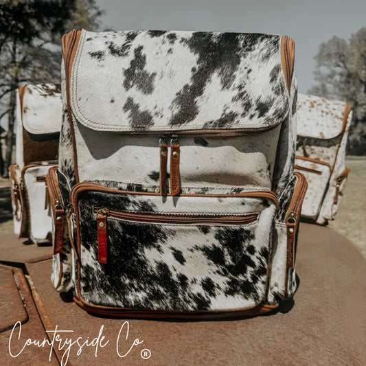 Boulder Cowhide Conceal Carry Backpack Countryside Co.