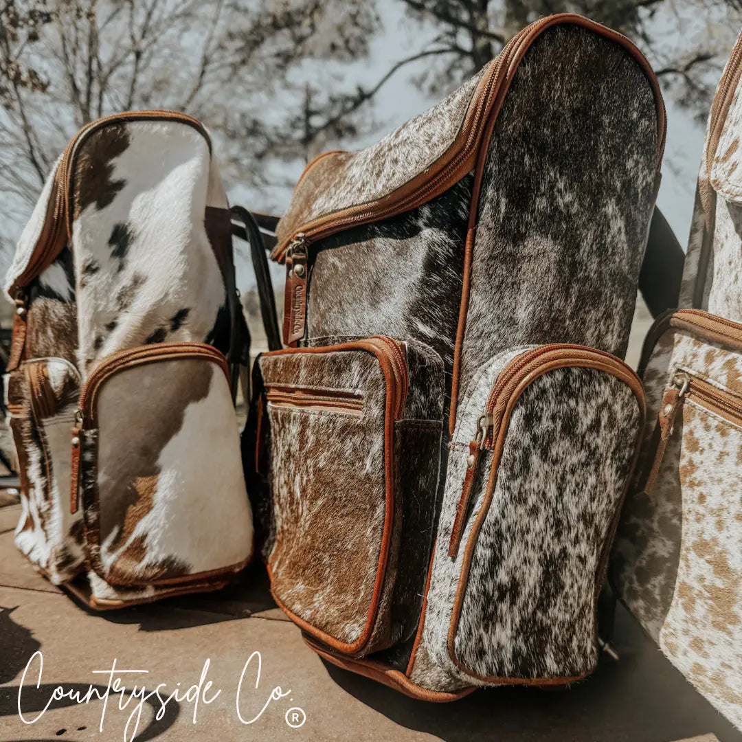 Boulder Cowhide Conceal Carry Backpack Countryside Co.
