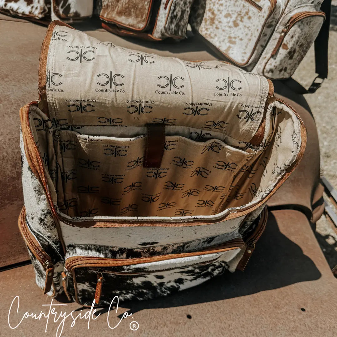 Boulder Cowhide Conceal Carry Backpack Countryside Co.