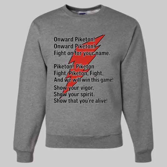 Piketon Redstreaks Fight Song Crewneck Handmadeohio