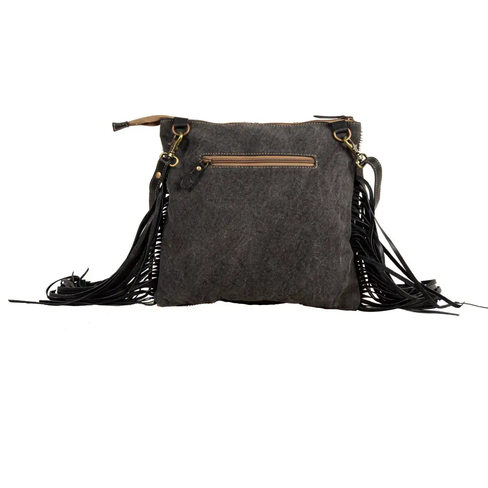 Tumbleweed Trail Fringed Hand-Tooled Bag Myra USA