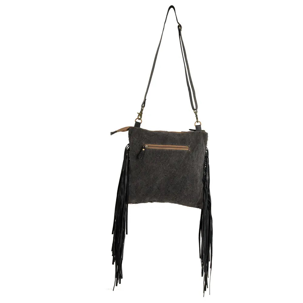 Tumbleweed Trail Fringed Hand-Tooled Bag Myra USA