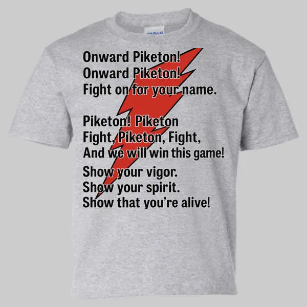 Youth Piketon Redstreaks Fight Song T-Shirt Handmadeohio