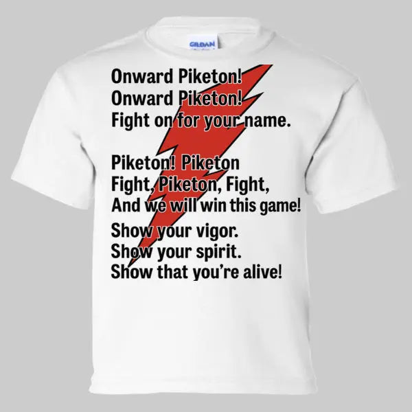 Youth Piketon Redstreaks Fight Song T-Shirt Handmadeohio