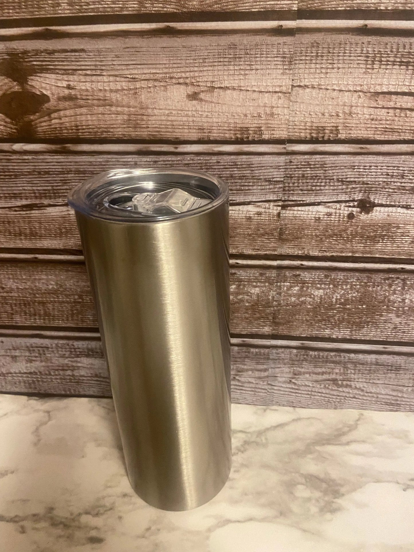 Stainless Steel ,Straight no taper sublimation 20oz skinny tumbler, custom Ready To Ship Handmadeohio