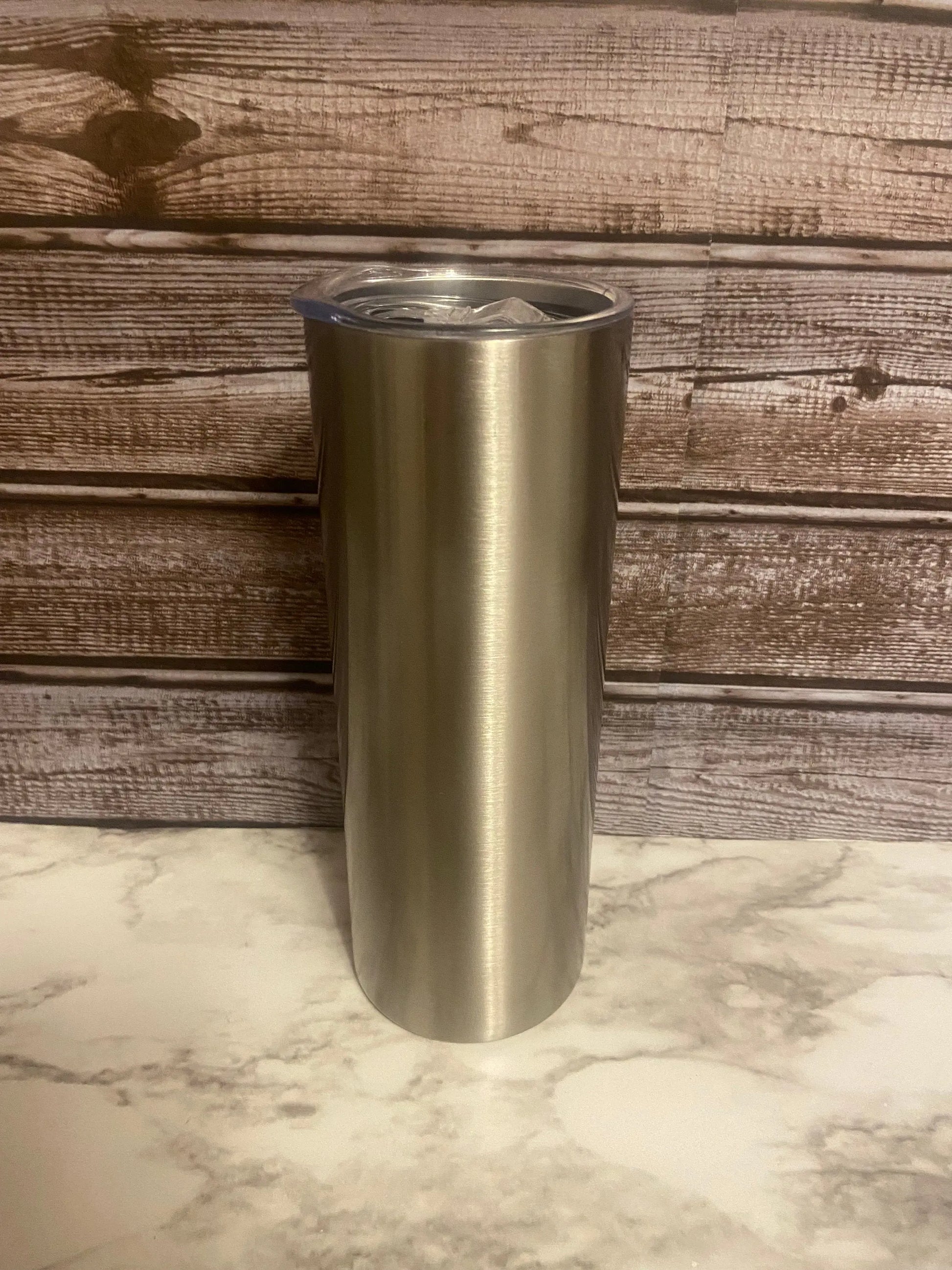 Stainless Steel ,Straight no taper sublimation 20oz skinny tumbler, custom Ready To Ship Handmadeohio
