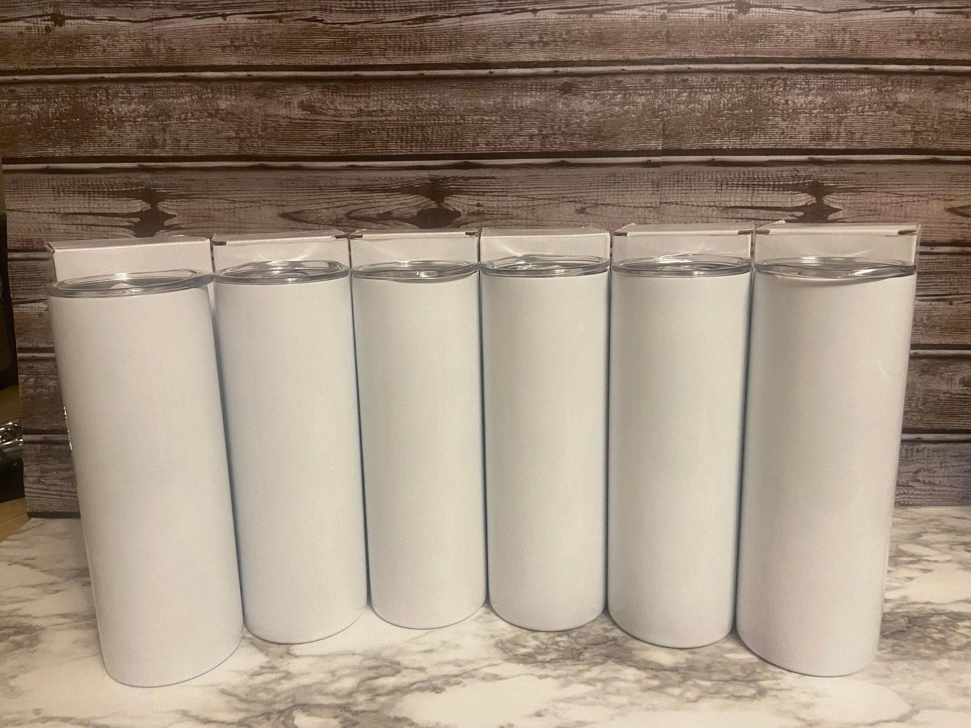 25-Pack 20oz Skinny Tumblers: Straight Sublimation Ready Handmadeohio