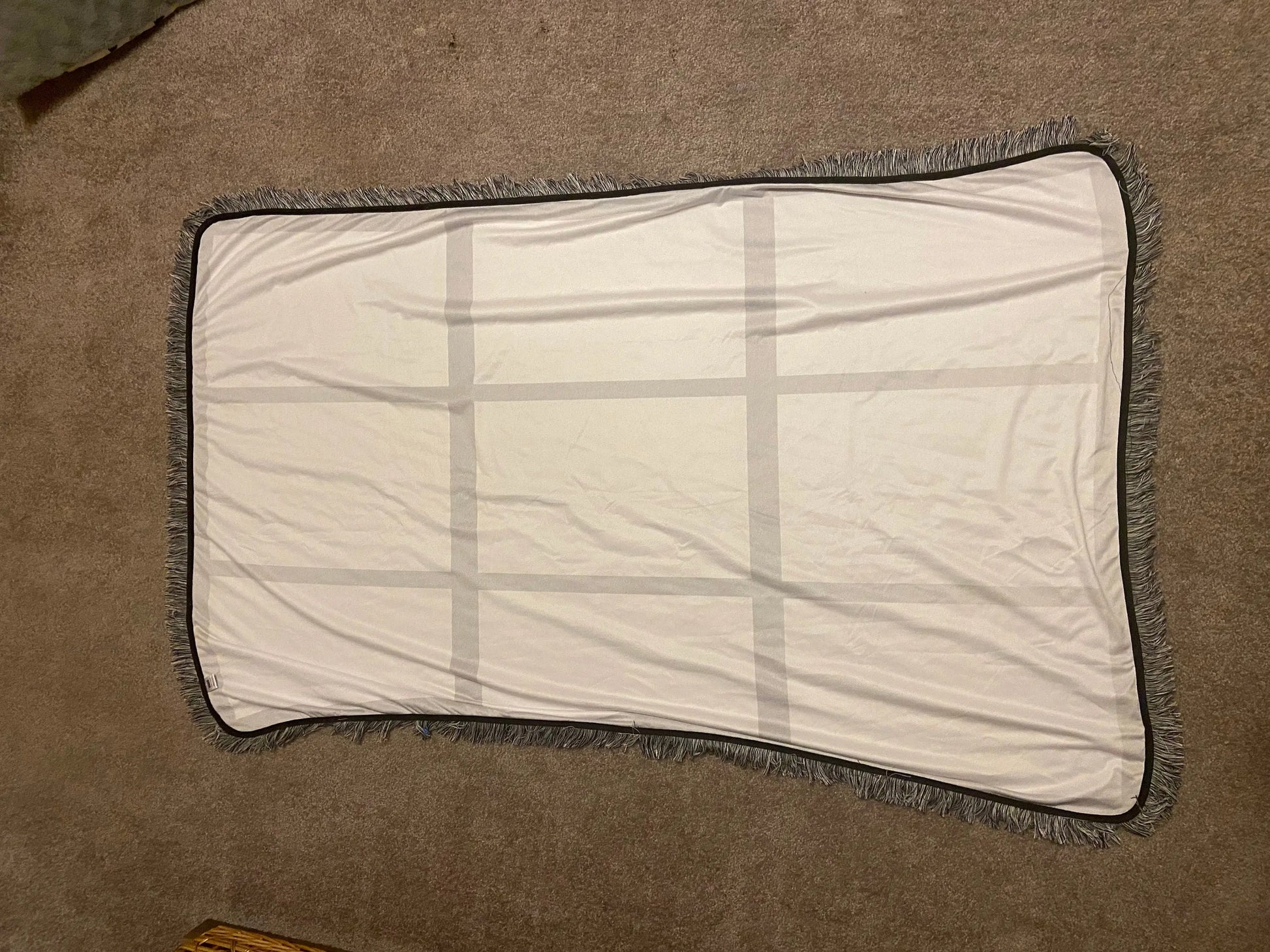 9 panel photo sublimation fringe blankets 40 by 60 inch Handmadeohio
