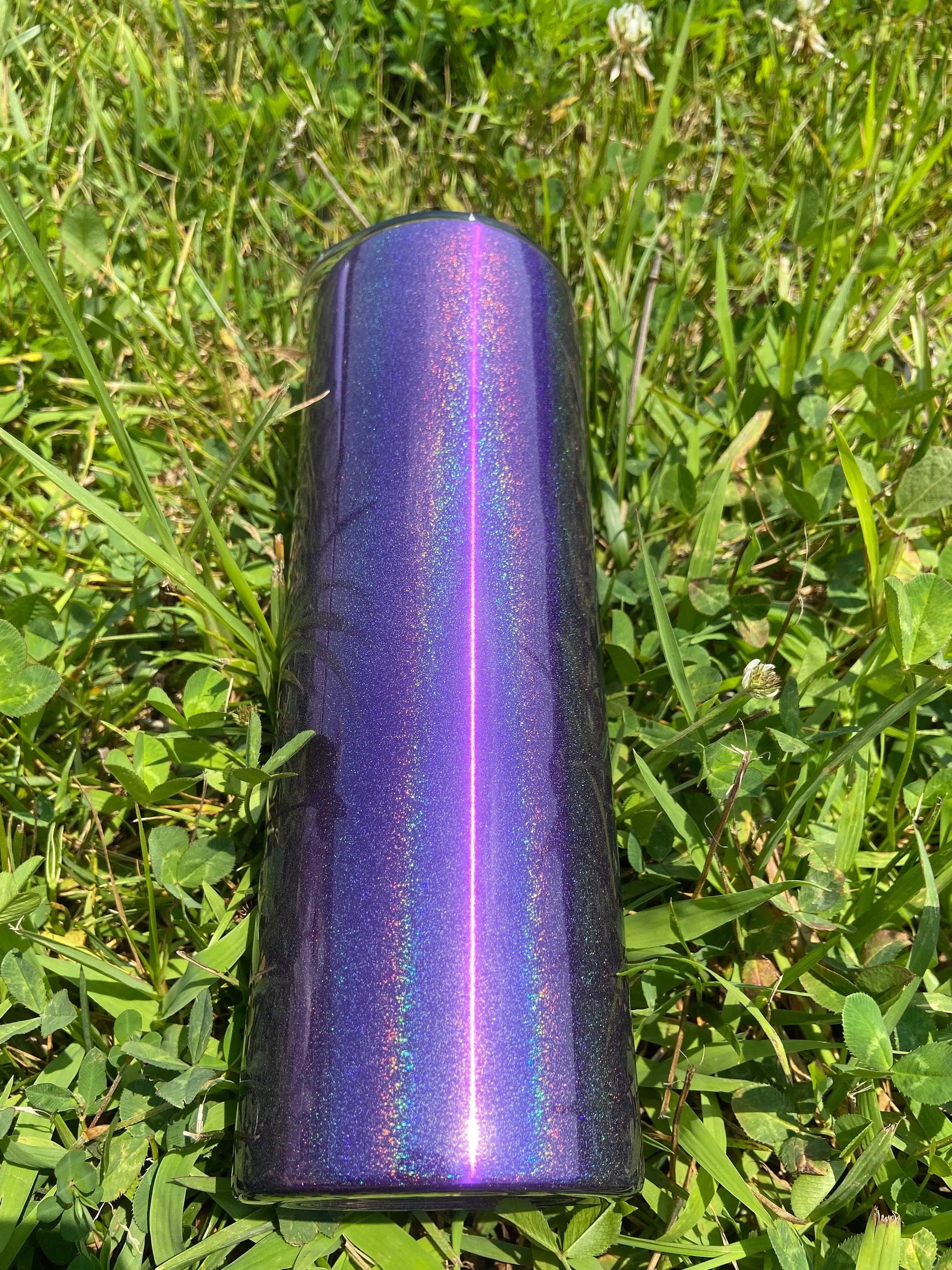 Holographic color change 20oz Tapered double walled steel tumbler, Ready to ship, sublimation, color change, custom RTS Handmadeohio