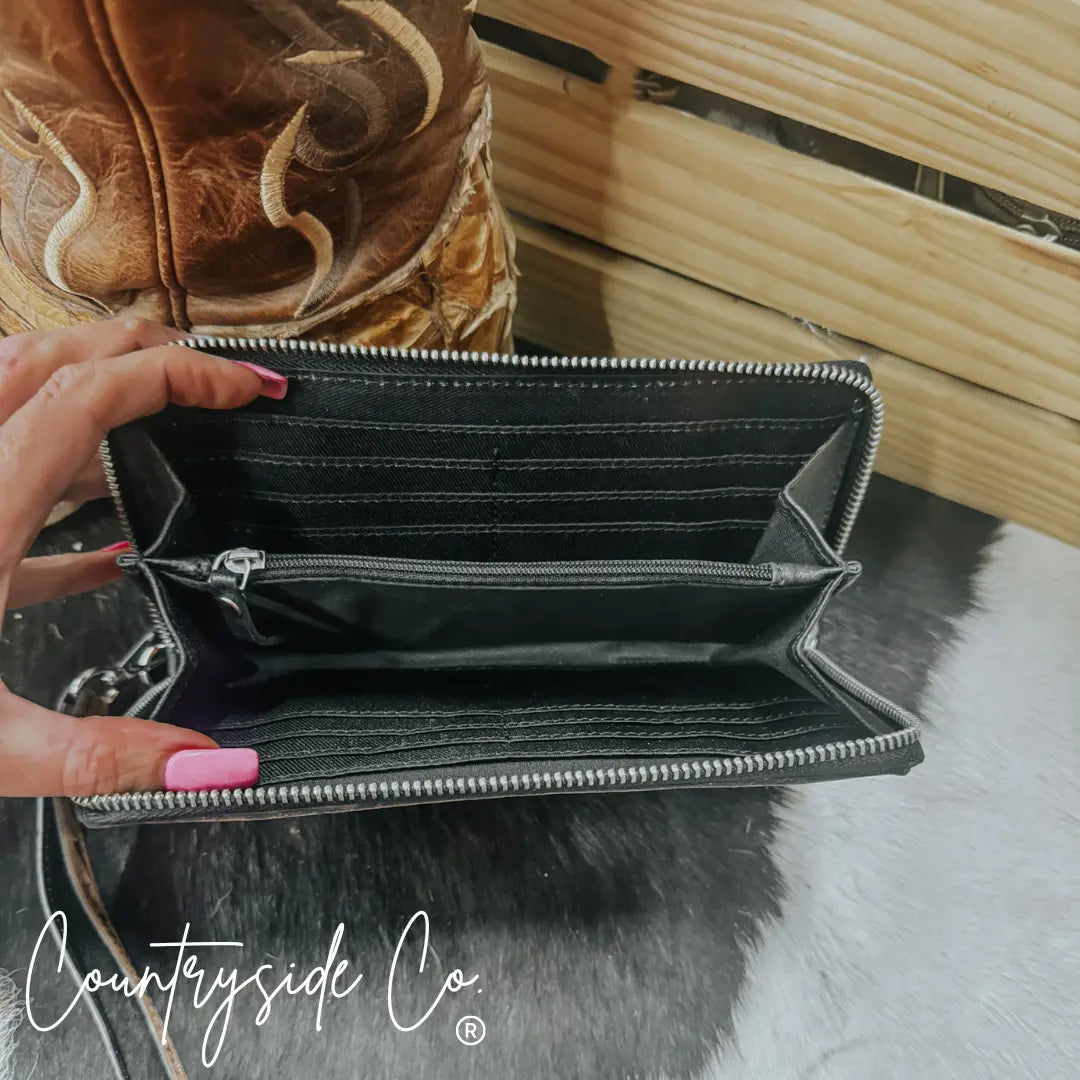 Bridle Belle Tooled Leather Wallet Countryside Co.