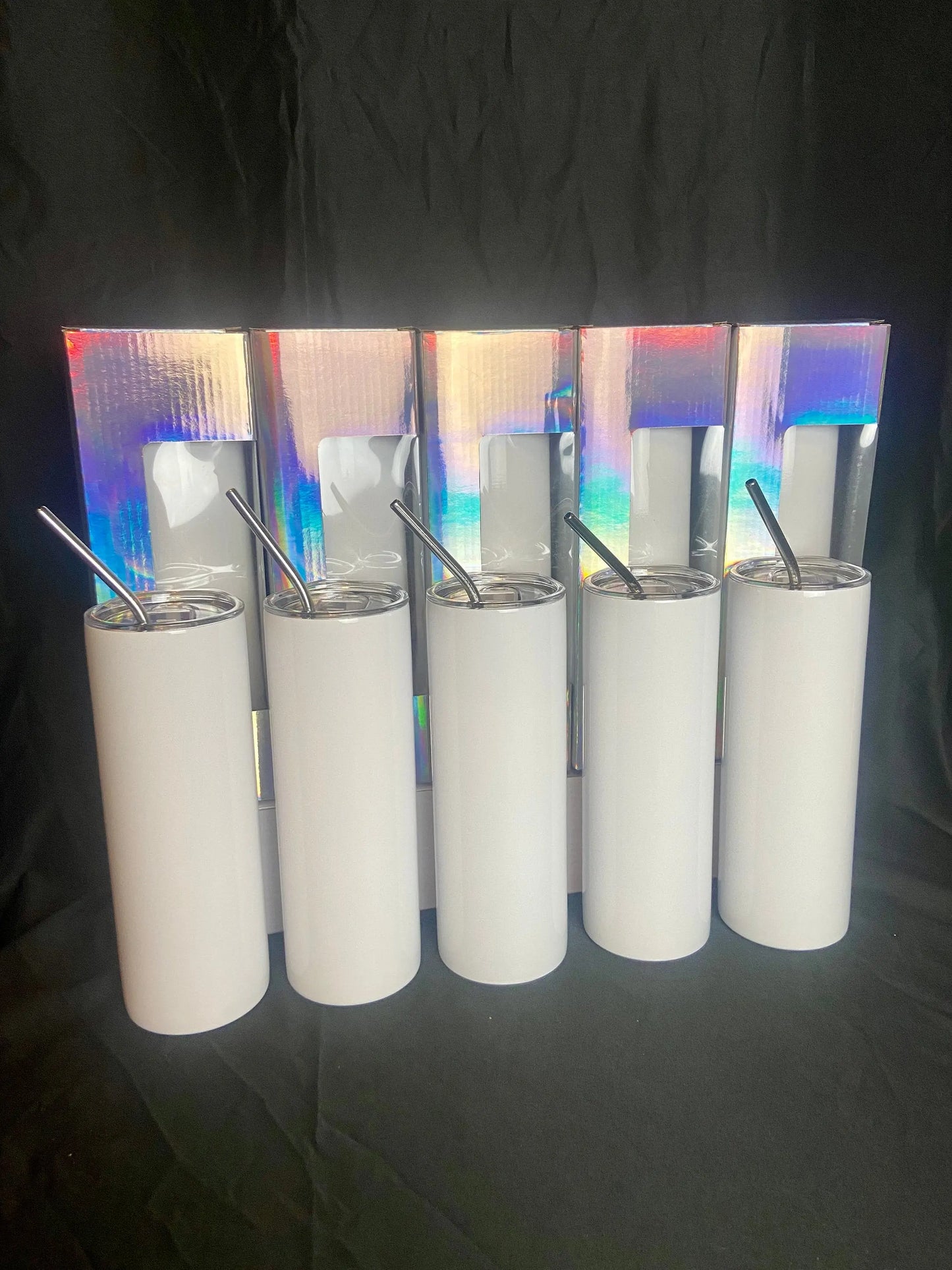 READY TO SHIP Ten Premium Straight no taper sublimation 20oz skinny tumbler, custom Handmadeohio