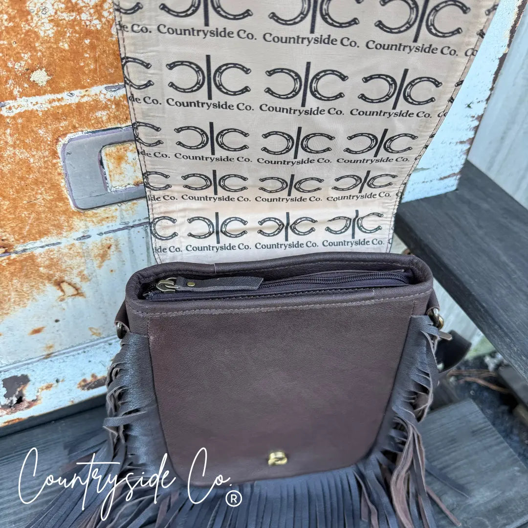 Cherry Crush Tooled Leather Purse Countryside Co.