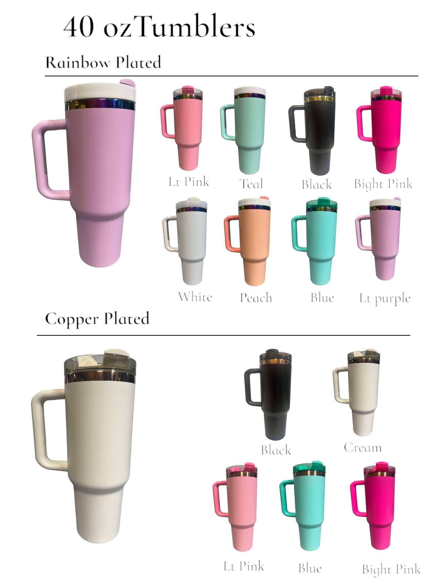 Butterfly Tumbler: Laser-Engraved 40oz Insulated Stainless Steel