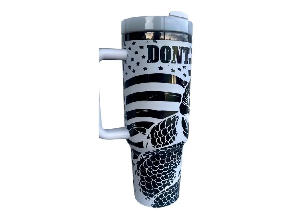 Don’t Tread On Me 40oz Patriotic Snake Tumbler Handmadeohio