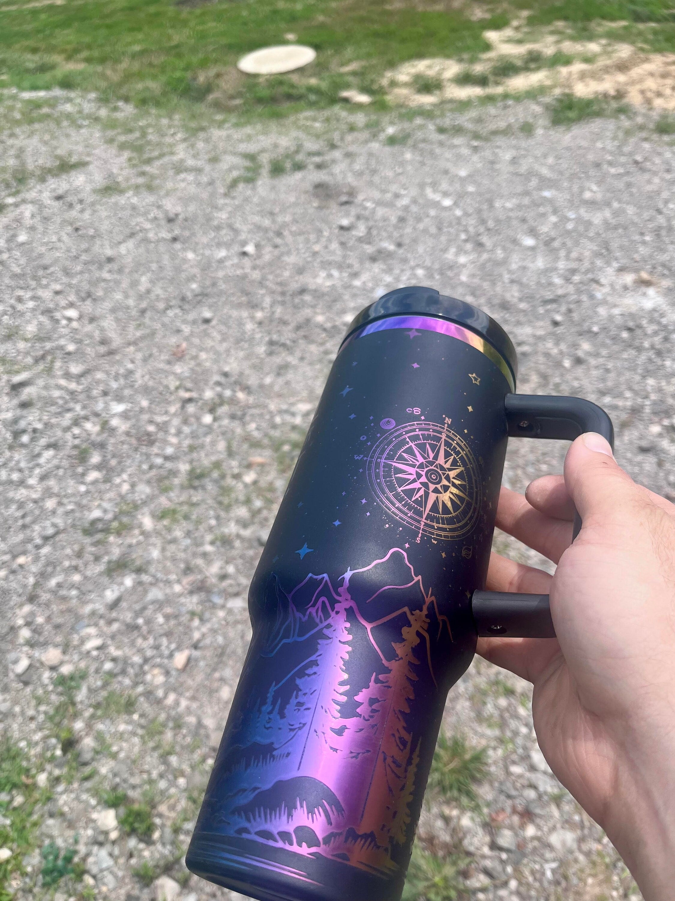 Custom Laser Engraved 40oz Tumbler: Insulated Stainless Steel Drinkware
