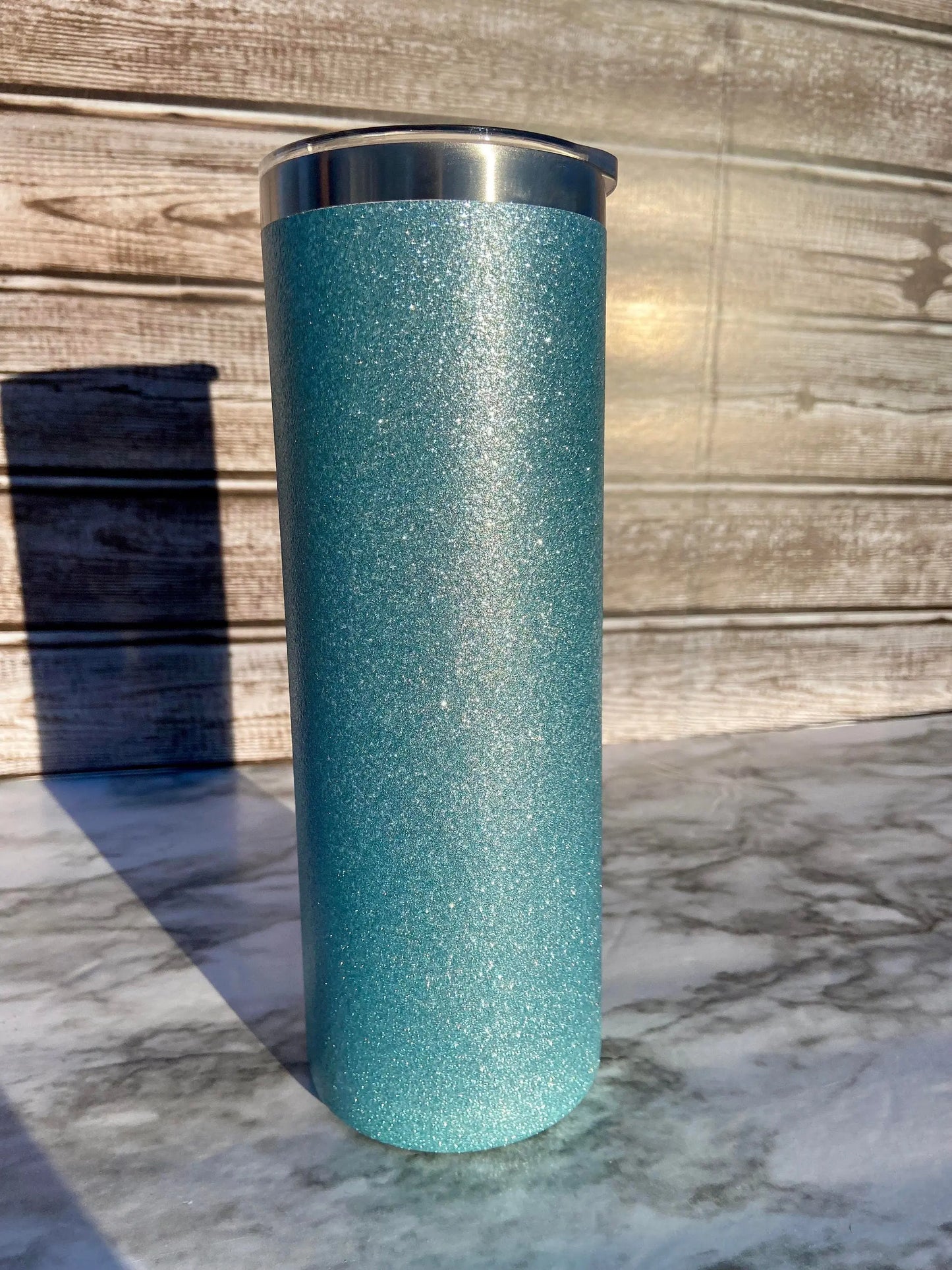 Chunky Glitter Sublimation Tumbler: Straight Walled Steel, Color Change, RTS Handmadeohio