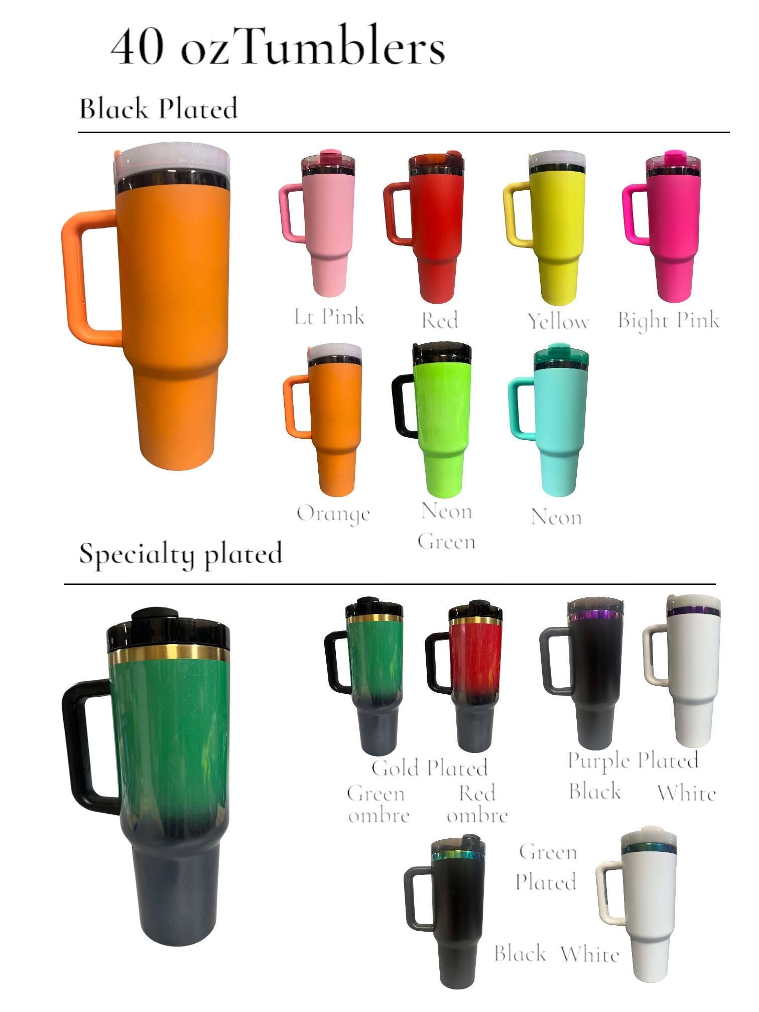Butterfly Tumbler: Laser-Engraved 40oz Insulated Stainless Steel