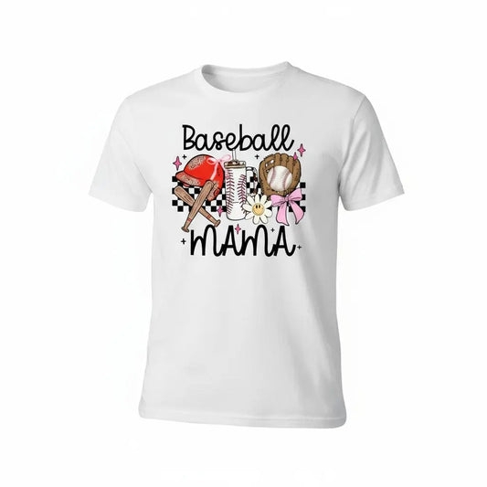 Baseball Momma Graphic Tee: Vintage-Style Team Mom Shirt Handmadeohio