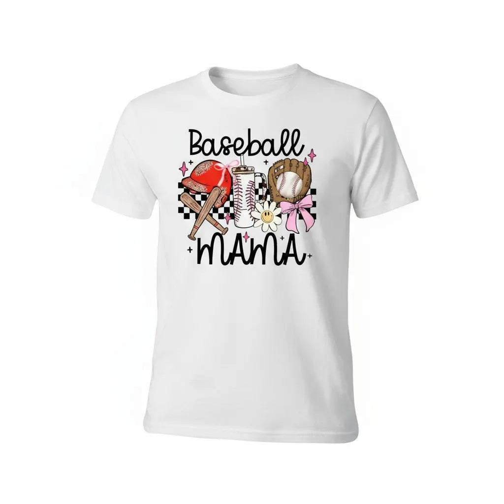 Baseball Momma Graphic Tee: Vintage-Style Team Mom Shirt Handmadeohio
