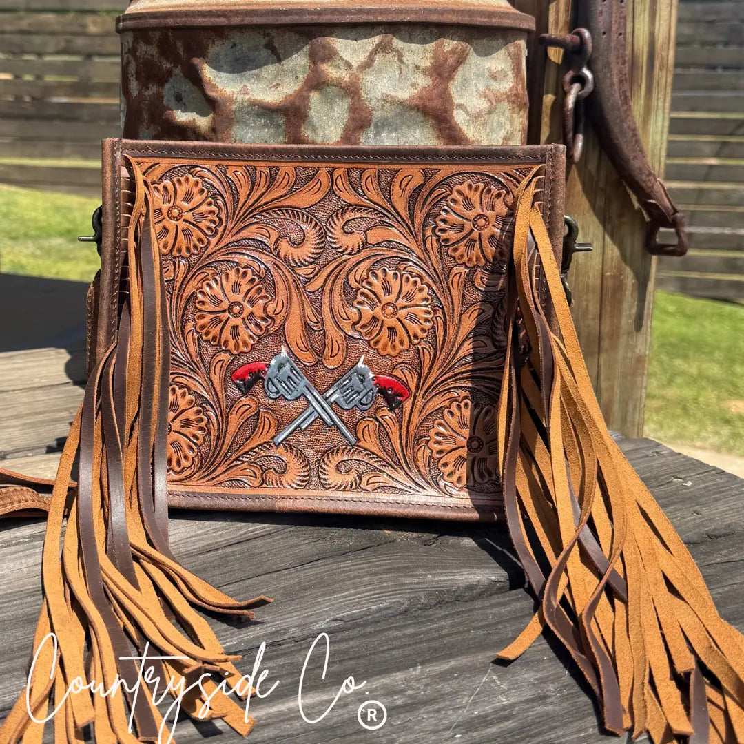 The Desert Duel Tooled Leather Purse by Countryside Co. Countryside Co.