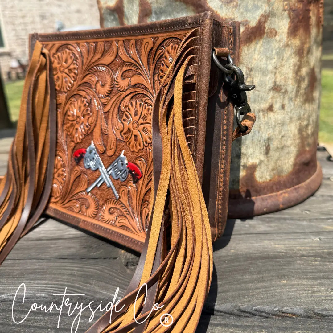 The Desert Duel Tooled Leather Purse by Countryside Co. Countryside Co.