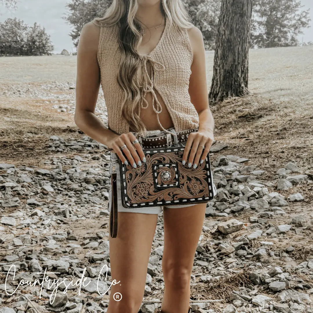 Legacy Tooled Leather Purse Countryside Co.