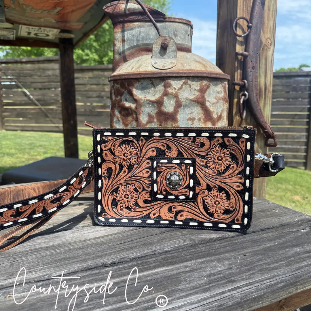 Legacy Tooled Leather Purse Countryside Co.