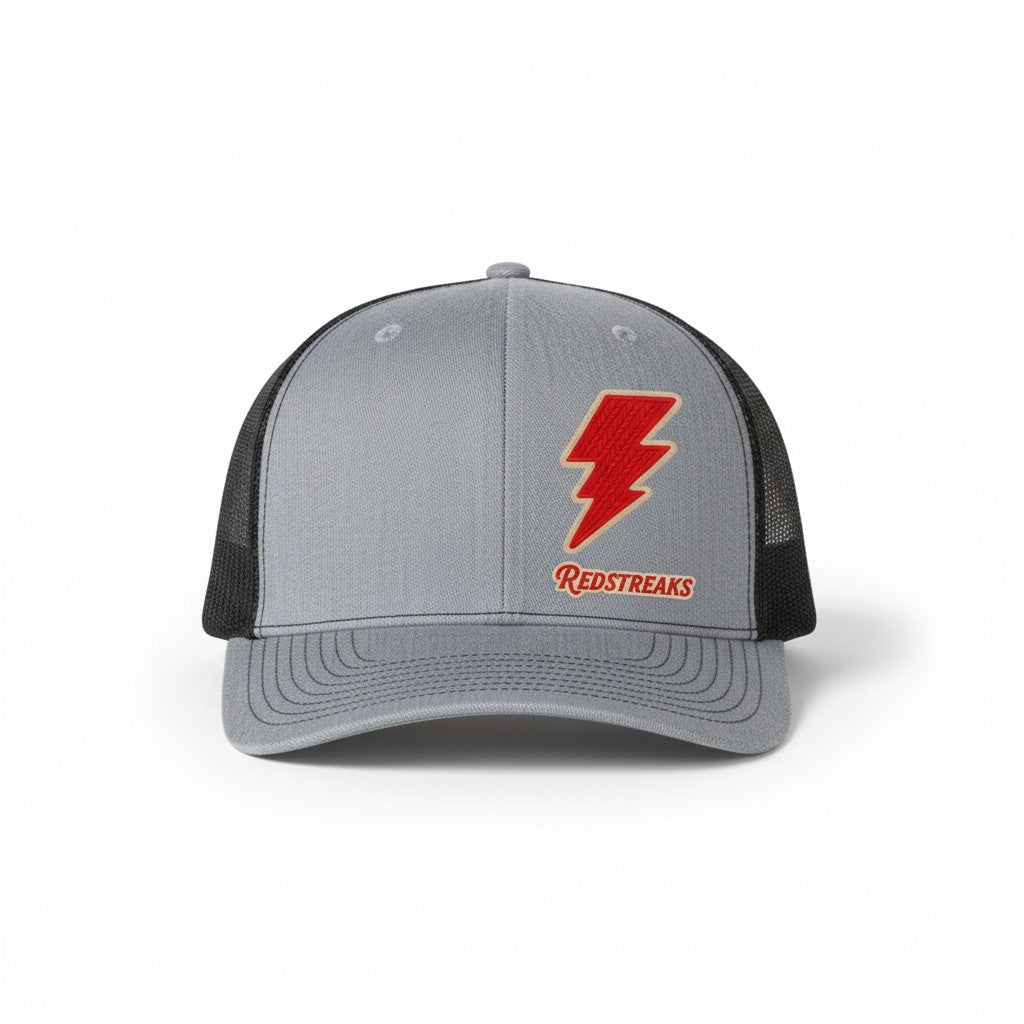 Piketon Redstreaks Lightning Bolt Trucker Hat