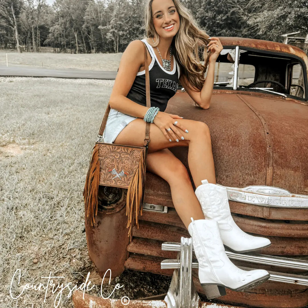 The Desert Duel Tooled Leather Purse by Countryside Co. Countryside Co.