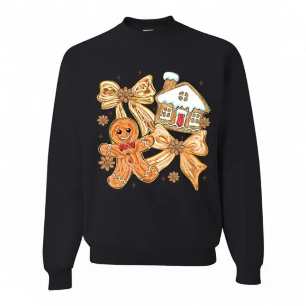 Gingerbread Christmas Crewneck | Cute Holiday Sweatshirt for Women Handmadeohio