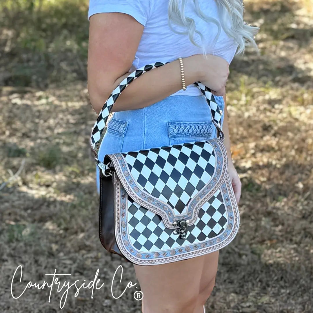 Zadie Tooled Leather Concealed Carry Handbag Countryside Co.
